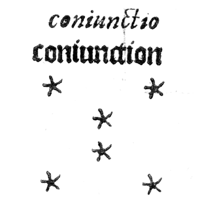 CONJUNCTIO, riquadro della tavola di Christopher Cattan, 1591