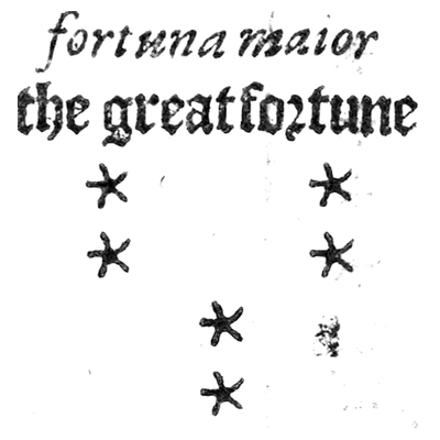 FORTUNA MAJOR, riquadro della tavola di Christopher Cattan, 1591