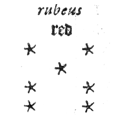 RUBEUS, riquadro della tavola di Christopher Cattan, 1591