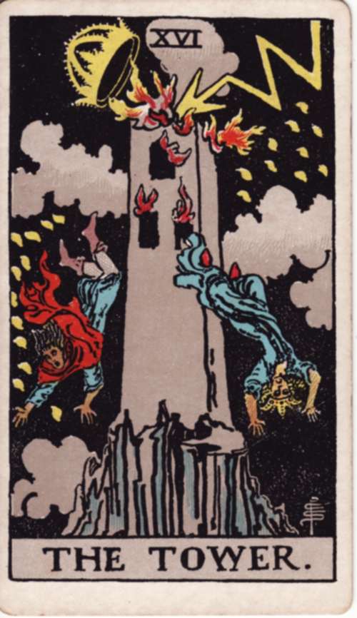 La Torre, tavola di Pamela Colman Smith