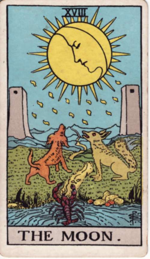 La Luna, tavola di Pamela Colman Smith