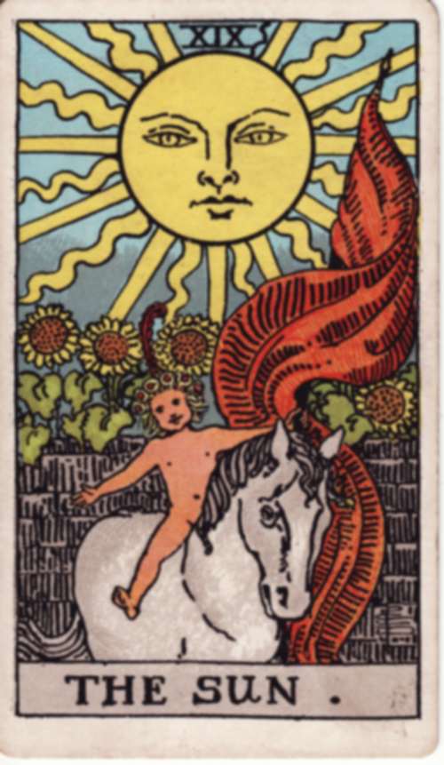 Il Sole, tavola di Pamela Colman Smith